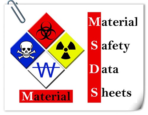 MSDS：Material Safety Data Sheets直譯是化學品安全說明書。